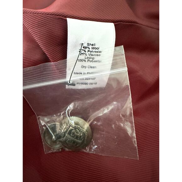 Talbots Womens Aberdeen Wool Houndstooth Blazer Size 16 Professional Career NEW - Picture 7 of 16